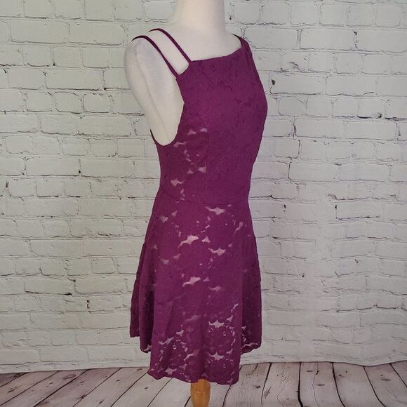 FREE PEOPLE INTIMATELY Dress Purple Lace M NWT - Picture 2 of 7